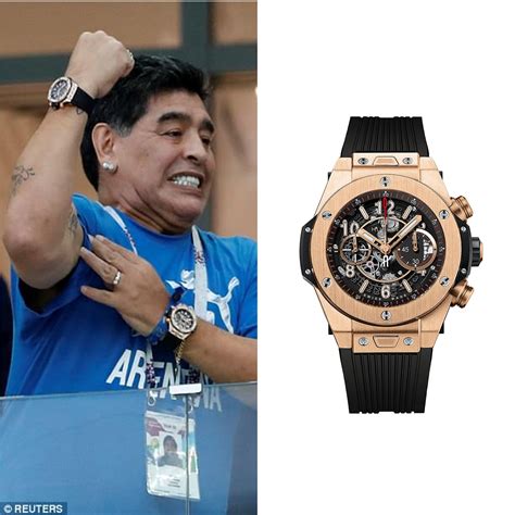 maradona two watches hublot|diego maradona two watches.